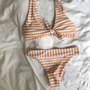 Zaful stripe bikini set